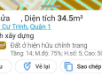 Căn góc 34,6m2 (3,2 x 12), 4 tầng 4 pn 4 WC, Trần Đình Xu. 6,7 tỷ