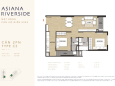 Căn hộ Asiana Riverside View sông, Q2 80m 2 PN 2 WC giá 65tr/m. TT 30% nhận nhà