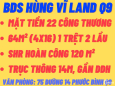 CTY Hùng Vĩ Land KẸT ! NHÀ 3 TẦNG 4x16m 120M2 sàn MT 22 PLB chỉ 7.8 ty