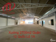 BDS HVL Xưởng 2700m2 Quận 12 Quốc Lộ 1A Giá 150 tr/th