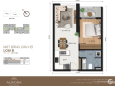 Bán gấp 1 PN 51m2 sắp nhận nhà dự án Aurora Riverside, view sông chỉ 1,75 tỷ