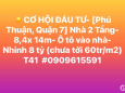 [Phú Thuận, Quận 7]Ngang 8,4*14m- Ô tô 7c vào nhà- Nhỉnh 8 tỷ (chưa tới 60tr/m2)