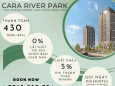 Cara River Park căn hộ DT 69m2(2PN,2WC) 640 triệu