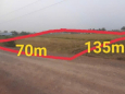 Bán 8800m2 đất lúa mặt tiền đường, ngang 70m, Tại Cần Đước, Long An