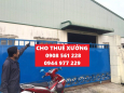 NHÀ XƯỞNG CHO THUÊ ĐƯỜNG THẠNH XUÂN 52, QUẬN 12 GIÁ 33 TRIÊU/THÁNG DT: 750M