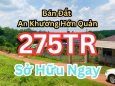 TỪ 600TR CÒN 275TR ĐẤT 1000M² THỔ CƯ AN KHƯƠNG HỚN QUẢN CHÍNH CHỦ