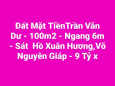 ĐẤT MT TRẦN VĂN DƯ Sát Hồ Xuân Hương,Võ Nguyên Giáp –100M2 - NGANG 6M - 9 Tỷ x