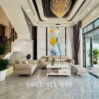 Bán biệt thự: Nhà Mặt Tiền đường Thông DT:5,5x19M, Nở hậu 5,9M, Trệt, 2 Lầu, S.T