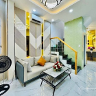 Bán nhà riêng: Chỉ  1TỶ486 - giáp quận 1 - 7.8X3.4 - hẻm 1TRỤC 30M RA MT - 2TẦNG