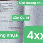 Bán đất thổ cư: ĐẤT THỊ XÃ CHƠN THÀNH Mặt tiền đường nhựa giá hơn 400 triệu
