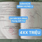 Bán đất thổ cư: 1 LÔ đất siêu rẻ - ĐẤT TRỤC CHÍNH PHƯỜNG MINH HƯNG thị xã CHƠN T