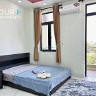 Căn hộ chung cư: 1 Phòng ngủ - Bancol - Máy giặt riêng - Ngay Học Viện Cán Bộ Q