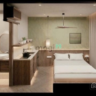 Nhà hàng - Khách sạn: Căn hộ Studio mới 100% full nội thất gỗ có ban công khu Tâ