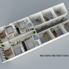 Bán nhà mặt tiền 1 trệt 1 lầu kinh doanh có 3 phòng trọ phía sau