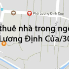 Cho thuê nhà trong ngõ phố Lương Định Của/30m2