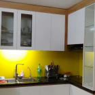 Nhà đẹp sẵn ở,trước nhà thông thoáng có sân rộng để xe