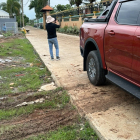 Lô nhỏ hàng cực hiếm mặt tiền sông Phú Đông xe hơi betong tới tận đất