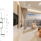 Căn hộ mặt tiền Tô Ngọc Vân TP Thủ Đức 2PN 80m2