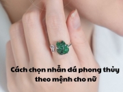 Cách chọn nhẫn đá phong thủy theo mệnh cho nữ