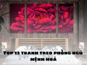 Top 12 tranh treo phòng ngủ mệnh hoả hợp phong thủy