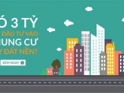 Giải bài toán có 3 tỷ mua chung cư hay đất nền?