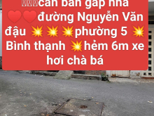 cần bán gấp nhà 129/68 Nguyễn Văn đậu phường 5 quận Bình thạnh 53 mét vuông hẻm 