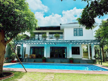 HÓC MÔN, BÁN BIỆT THỰ SÂN VƯỜN NHỊ BÌNH, CÓ HỒ BƠI, CHỈ 23.9 TỶ