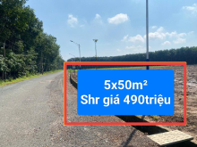 Full 490tr lô đất 250m2. Đường nhựa ngay gần TT Chơn Thành. Sổ riêng có thổ cư