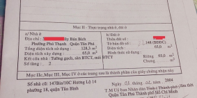 Giảm 700tr, bán nhanh nhà Luỹ Bán Bích, Tân Phú