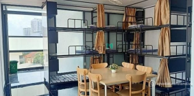 Phòng trọ: Phòng KTX 4 người đầy đủ tiện nghi ngay khu Thảo Điền Quận 2