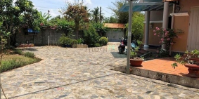 Bán biệt thự: BÁN GẤP biệt thự nhà vườn MT đường nhựa Mt sông Nhơn Trạch,13ty/17