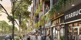 Bán nhà riêng: Giữ chỗ nhà phố 4 tầng 3 mặt tiền đường Võ Thị Sáu TPM Bình Dương