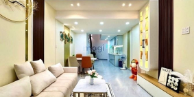 Bán biệt thự: Bán Gấp 5 TẦNG BTCT-DT 60M² (4x15) DTSD 163m2. Sổ A4 -3PN- 4WC