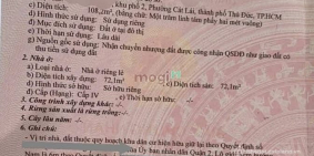 Bán nhà riêng: Bán nhà nát hẻm ô tô thông cách Lê Văn Thịnh 150m. Ko gần chợ Cây