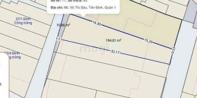 Bán nhà riêng: Bán nhà 2mặt tiền hẻm xe hơi Võ Thị Sáu, Quận 1 đối diện CV Lê Vă