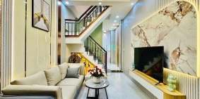 Bán nhà riêng:  Nhà Mới Khu VIP - Gần Chợ Gò Vấp - Trường CN 4 - DTSD 70m2