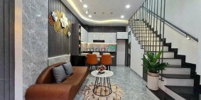 Bán nhà riêng: Bán nhà hẻm 3m 1 sẹc đường số 27, P.6, 4 x 7,5, 3 tầng giá 3.95 t