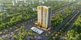 Bán căn hộ chung cư: Bcons Asahi 2PN - 1WC View hồ Đá, làng Đại học