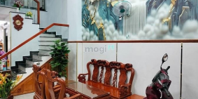 Bán nhà riêng: Quận 12, Chủ cần bán nhà hẻm xe hơi 5m, Mới 5 tầng TCH36 DT 4x14.