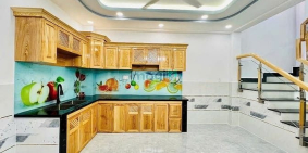 Bán nhà riêng: NHÀ MỚI XÂY Đường Lê Văn Khương vào 100m. Đường Nhựa 1/ 4x14 Giá 