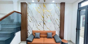 Bán nhà riêng: Nhà mới 1 lầu vào ở ngay đường 3m đường Trần Văn Khánh P.TTĐ - Qu