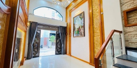 Nhà phố: Nhà Cho Thuê Quận 12 Nhà Sẵn 4 Máy lạnh Mới Như Hình Đường Xe Hơi 8m