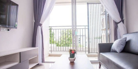 Căn hộ chung cư: Cho thuê căn hộ Res 11, 2PN.2WC, Full NT, giá thuê 15 triệu/thá