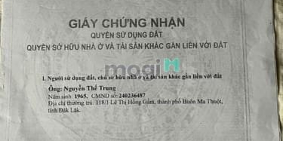 Bán đất nông, lâm nghiệp: ĐẤT HẺM 23 HOÀNG VĂN THÁI - Phường Pleiku - Gia Lai