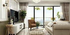 Căn hộ chung cư: Cho thuê 3PN, Vinhomes BaSon, 120m2, 55 triệu/th, full NT, full