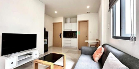 Căn hộ chung cư: Cho Thuê Căn Hộ 1 Phòng Ngủ 45m2, có ban công, gần chợ Thị Ngh