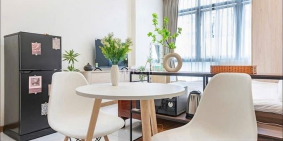 Căn hộ chung cư: Căn hộ Studio cửa sổ lớn thoáng mát nội thất cao cấp gần chợ Tâ
