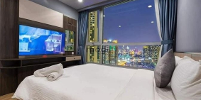 Căn hộ chung cư:  Cho thuê nhanh CH 2 phòng ngủ view thoáng tại Vinhomes Centra