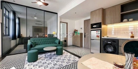 Căn hộ chung cư: Căn hộ 1 phòng ngủ cao cấp cửa sổ thoáng gần Chợ Bà Chiểu