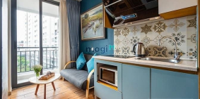 Căn hộ chung cư: Cho thuê căn hộ_1pn 40m2_Ban công_Ngô Tất Tố gần cầu bason Q.1